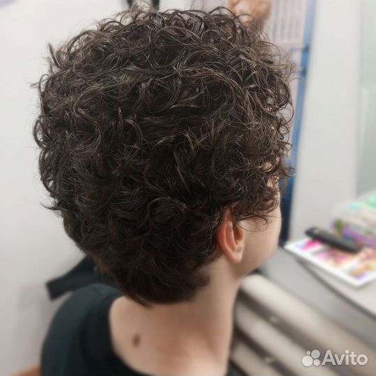 Биозавивка волос. Мужская завивка