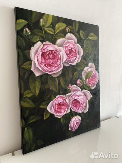 Картина маслом цветы