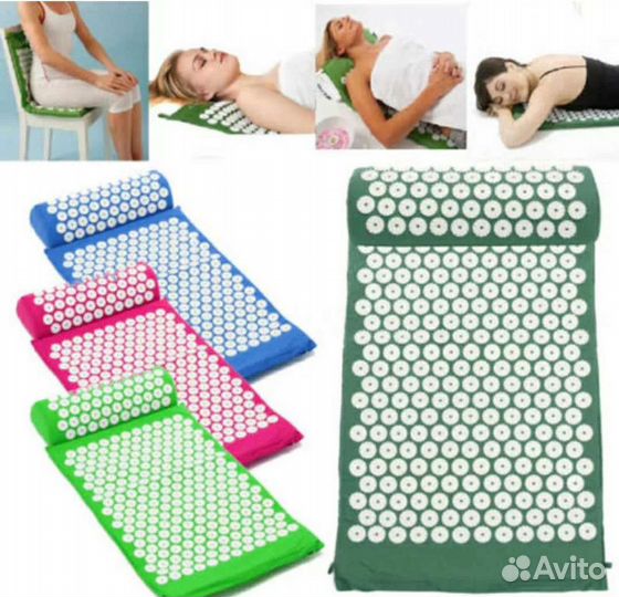 Аппликатор коврик с подушкой акупунктурный Кузнец