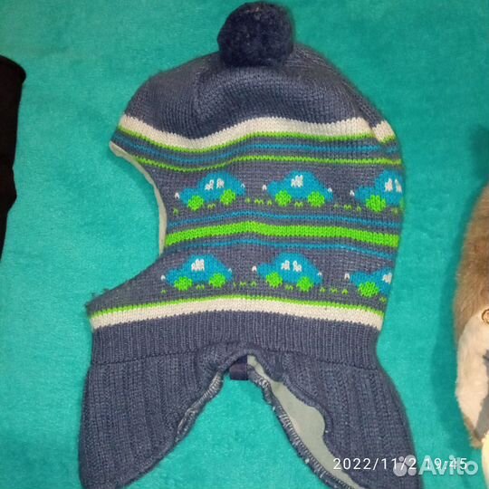 Зимние шапочки для малышей 48-50