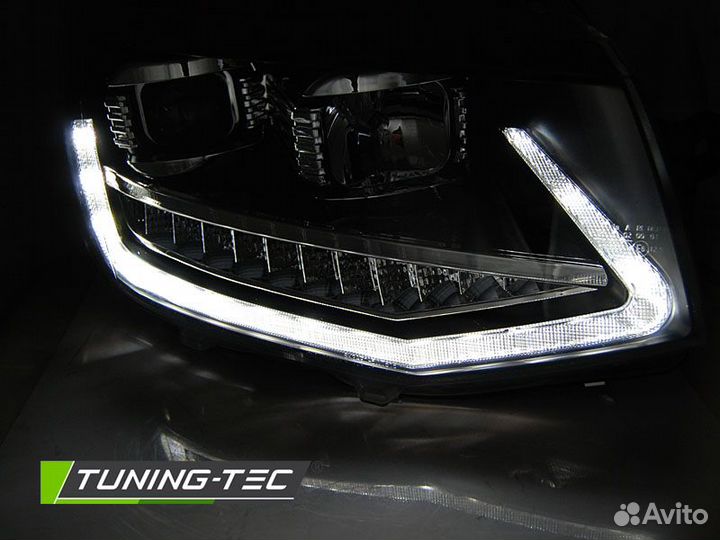 VW T6 15-19 Фары tube light черные