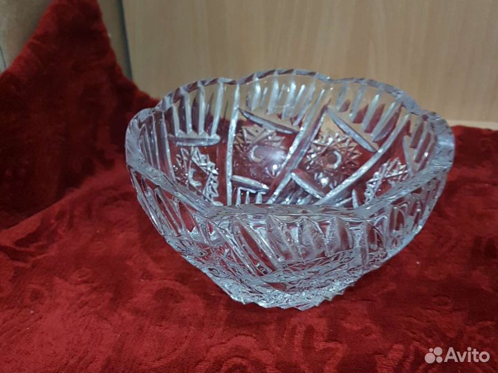 Хрустальная конфетница СССР