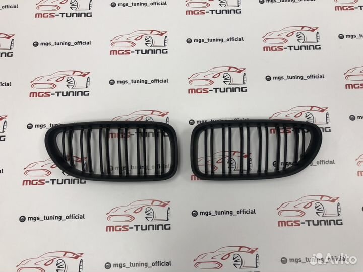 Решетка BMW 6 series стиль М6 черный мат рест