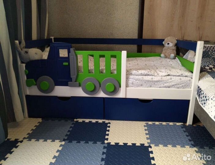 Кровать грузовичок единорог
