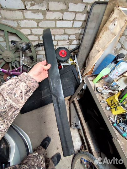 Губа на передний бампер opel astra h