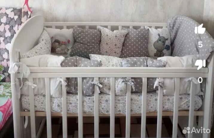 Бортики в детскую кроватку