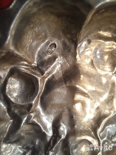 Солонка,перегородчатая эмаль,серебро 84 проба