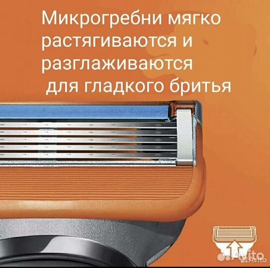 Сменные кассеты совместимы с Gillette Fusion 5