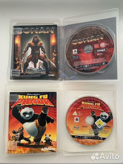 Conan + Kung Fu Panda игры на PS3