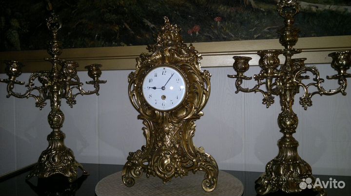 Старинные (антикварные) каминные часы