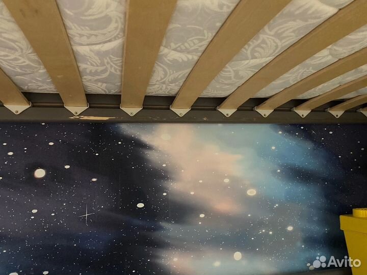 Кровать чердак Соня (цвет лаванда)