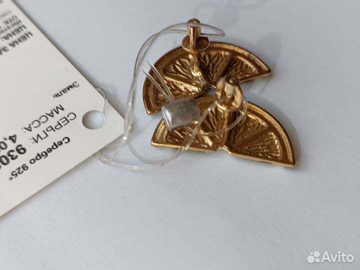 Серьги серебро sokolov