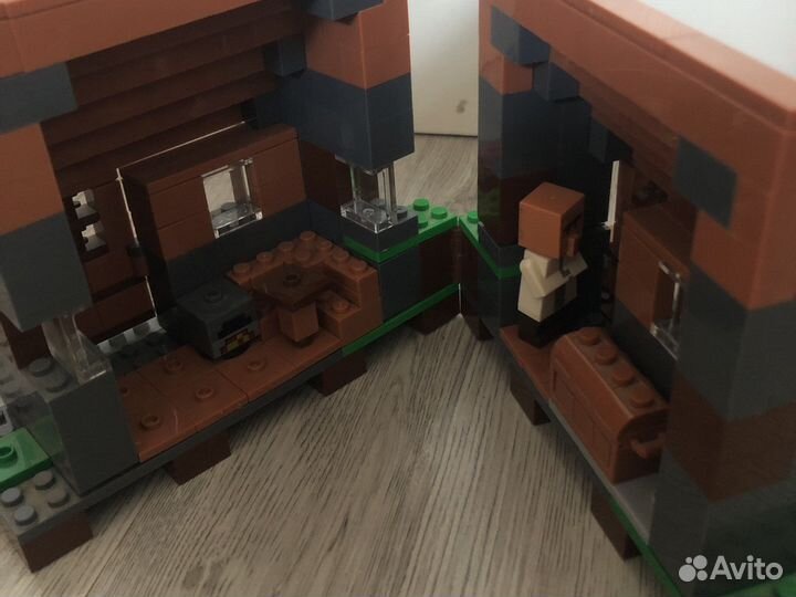 Майнкрафт шахта крипера и деревня