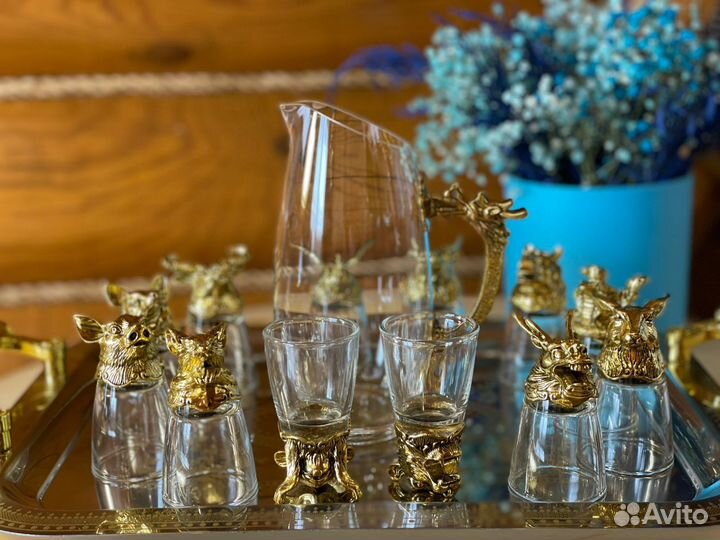 Рюмки-стопки на подарок в кейсе