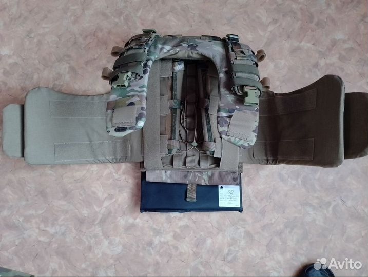 Бронежилет плитник мультикам, Шлем с ушами