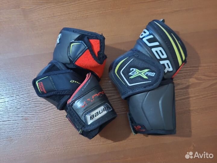 Налокотники хоккейные bauer размер JR S
