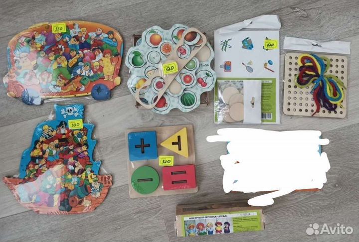 Деревянные развивающие игрушки (пазлы, головоломки