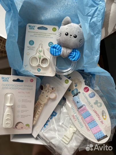 Ножницы детские, круг для плавания, градусник