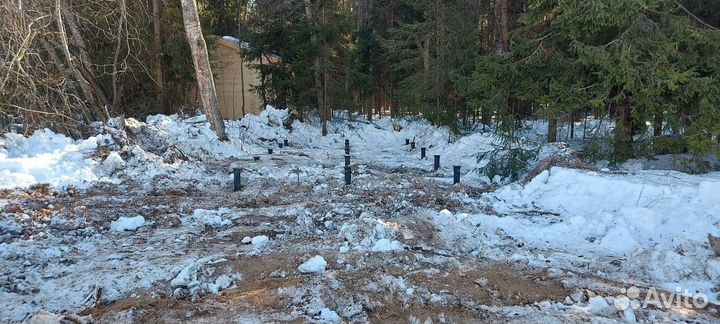 Установка винтовых свай