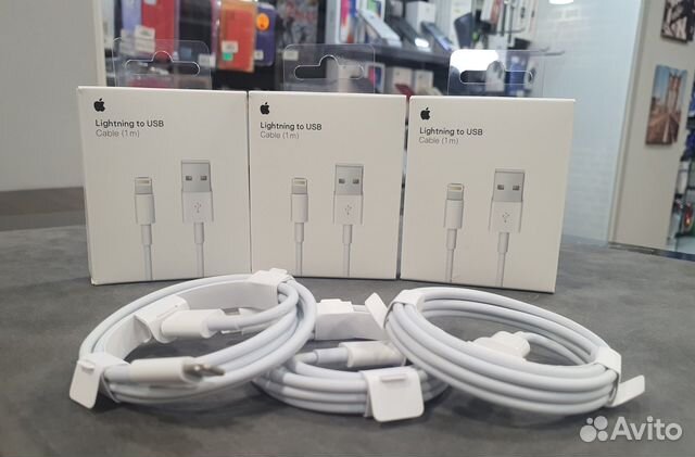 Зарядка ориг на iPhone провод Lightning-USB/Type-C