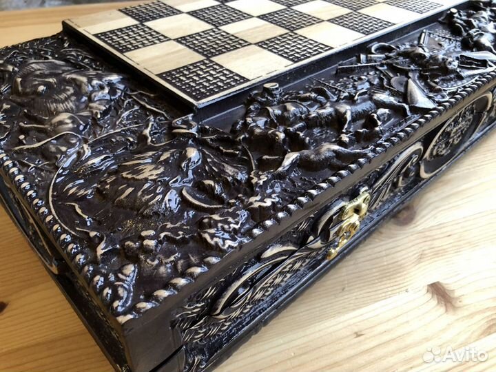 Шахматы нарды шашки 3в1 «кабаны»