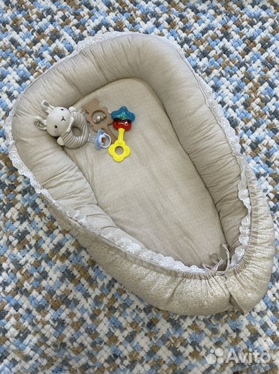 Кокон гнездышко для новорожденных двухсторонний