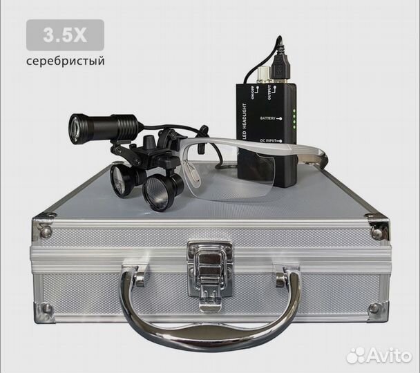 Очки бинокуляры х3.5 (Свет 5W)