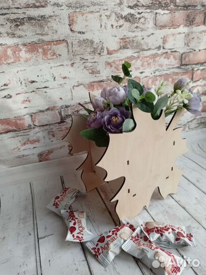 Деревянные кашпо