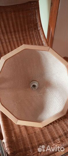 Люстра из ротанга