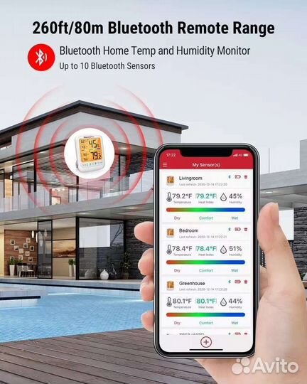Термогигрометр с Bluetooth