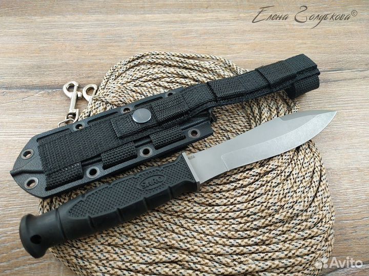 Нож Saro Нерпа сталь AUS6 ножны ABS 0388