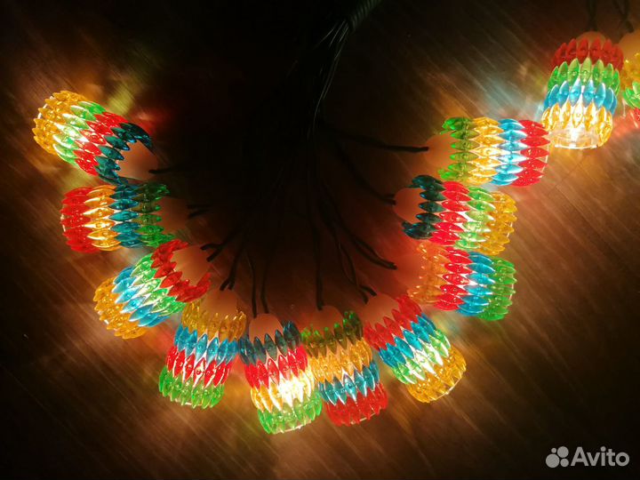 Гирлянда мозайка СССР электрогирлянда фонарик