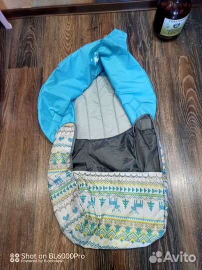 Мягкое сидало и накидка для ног для детских санок