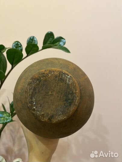 Керамическая крынка глиняная старинная