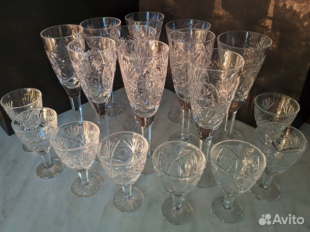 Фужеры, бокалы, рюмки Гусь-Хрустальный СССР