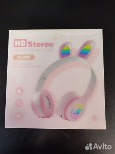 Беспроводные Bluetooth наушники с кошачьими ушками