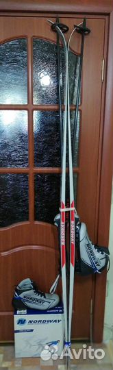 Беговые лыжи+ботинки+палки