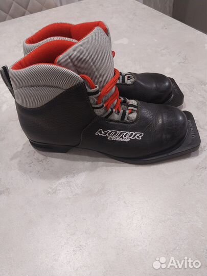 Ботинки лыжные motor Classic нк NN75 (черный, серы