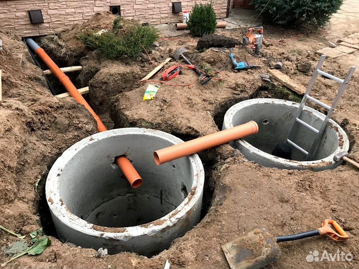 Септик из жби колец под ключ за 1 день