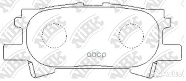 Колодки тормозные дисковые зад PN1498 NiBK