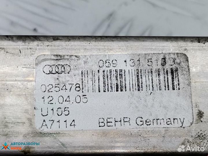 Охладитель EGR / Радиатор EGR Audi A4 B6 2005