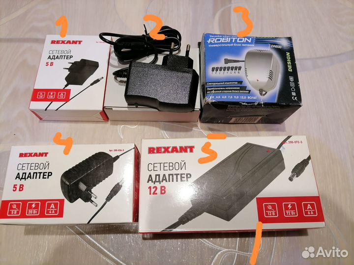Блоки питания 5v, 12v