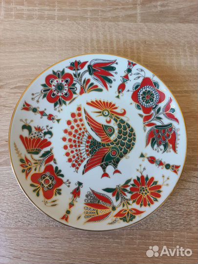Настенная тарелка лфз Петух