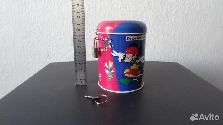 Копилка с замком многоразовая металлическая