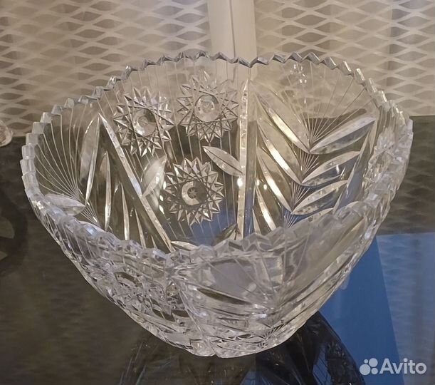 Хрустальная ваза большая