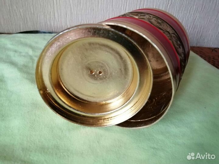 Подстаканник Гусарский с крышкой чайница СССР