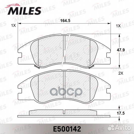 Колодки тормозные передние (Смесь ceramic серия