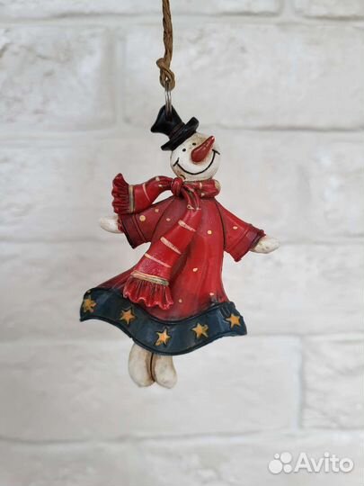 Елочная игрушка снеговик