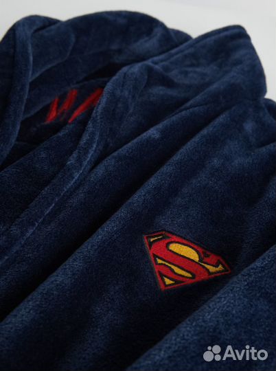 Халат Reserved Superman тёмно-синий