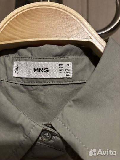 Платье-рубашка Mango XS оверсайз